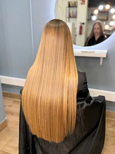 Cabelo liso caramelo